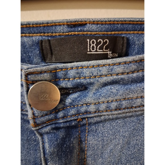 1822 Denim Womens Light Wash High Rise Wide Leg Jeans Blue Size 2 - Picture 3 of 5